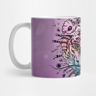 Colorful fantasy tiger head Mug